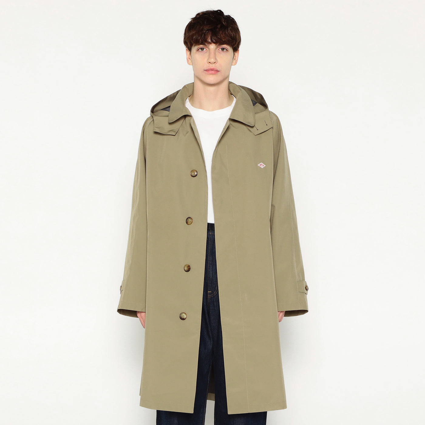 MEN'S 3LAYER CLOTH HOODED BALMACAAN COAT