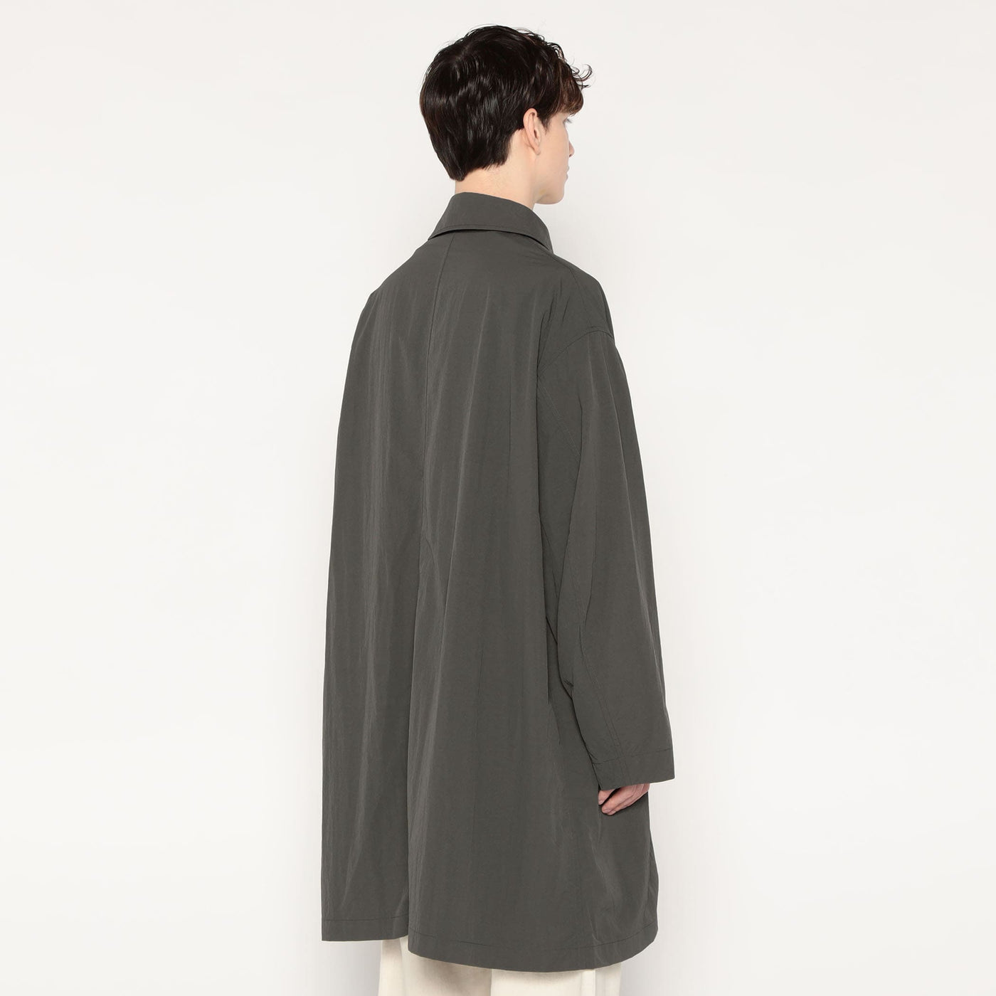 MEN'S NYLON TUSSER BALMACAAN COAT