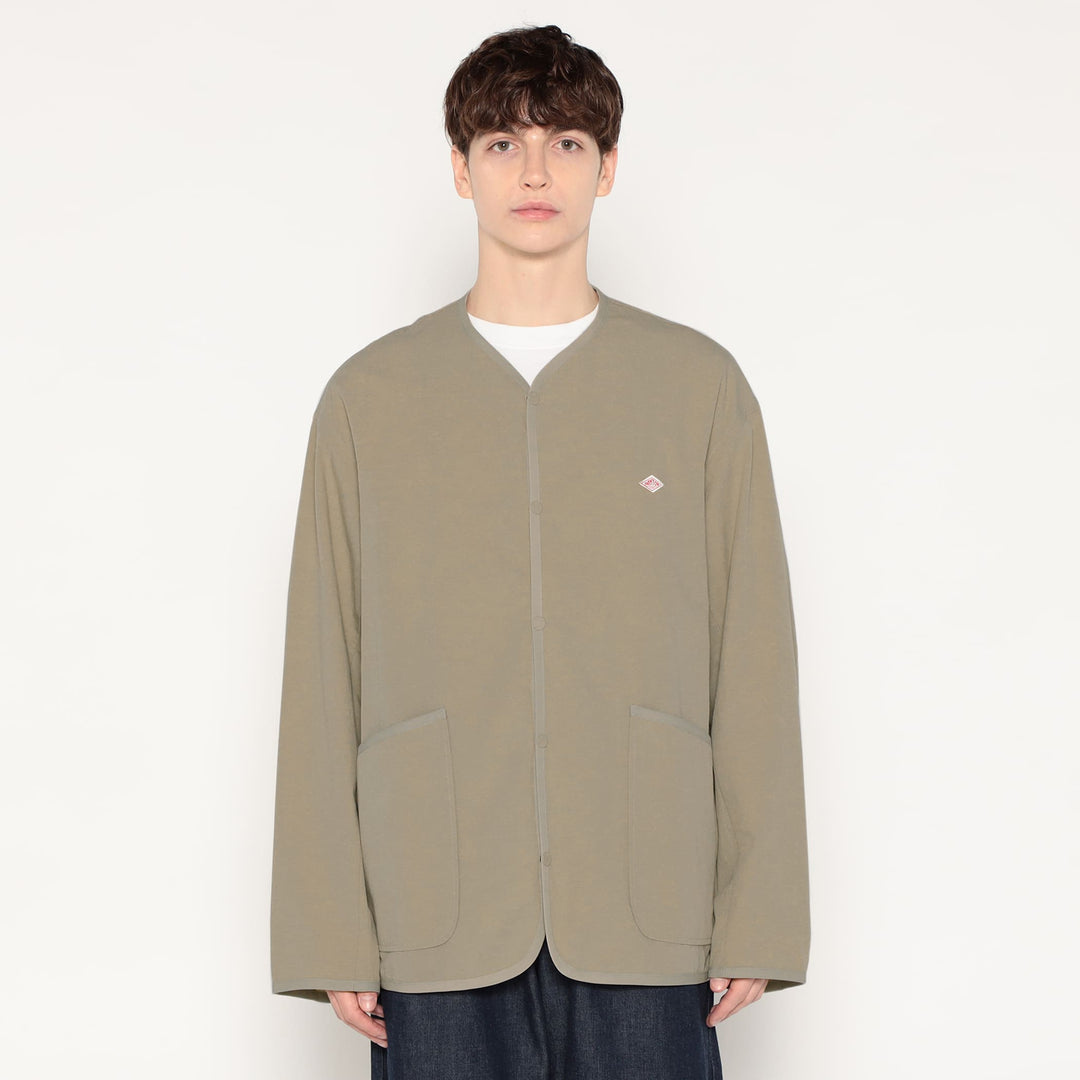 DANTON MEN'S ORGANIC COTTON WASHER COLLARLESS JACKET