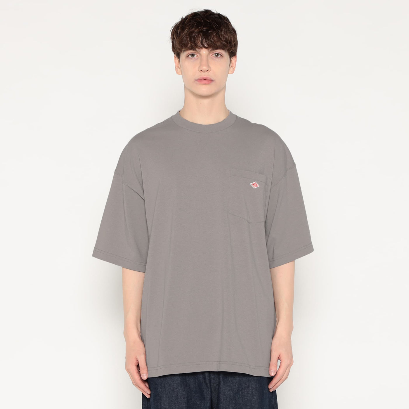 MEN'S  BIG SILHOUETTE POCKET T-SHIRT PLAIN