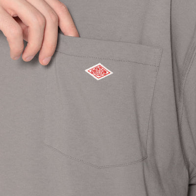MEN'S  BIG SILHOUETTE POCKET T-SHIRT PLAIN
