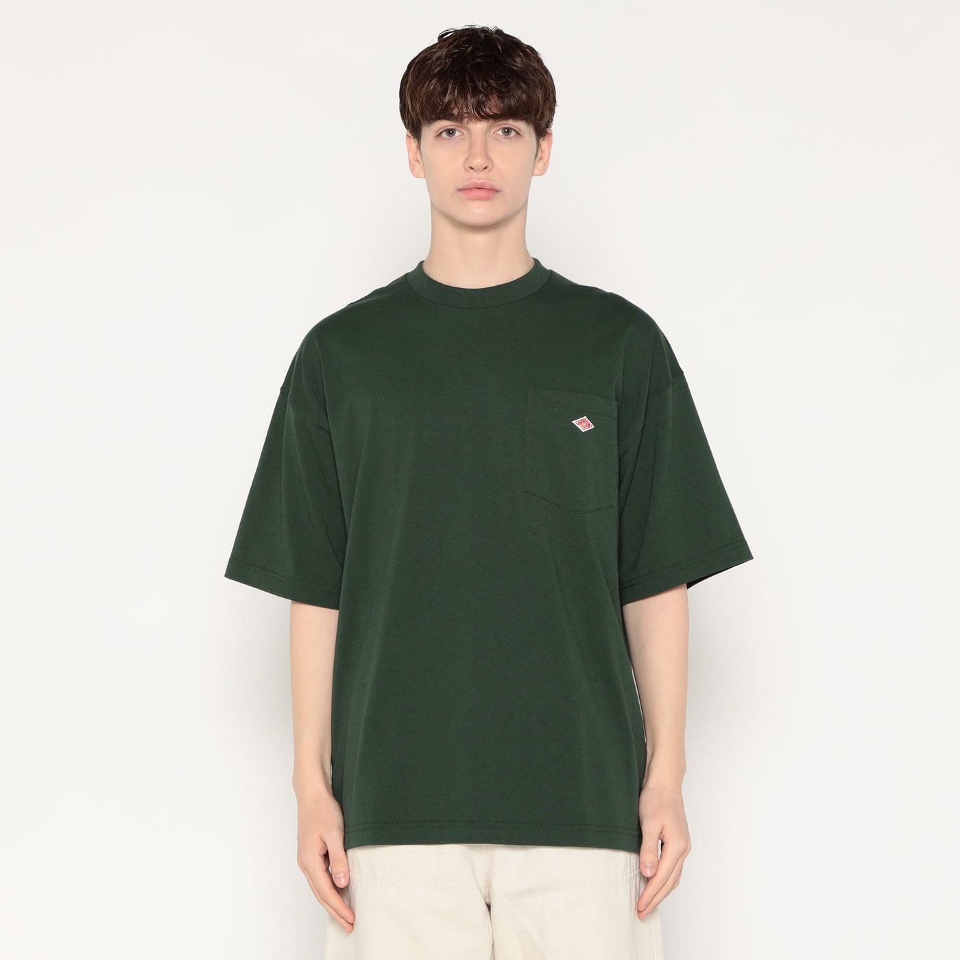 MEN'S  BIG SILHOUETTE POCKET T-SHIRT PLAIN