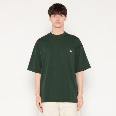 MEN'S  BIG SILHOUETTE POCKET T-SHIRT PLAIN
