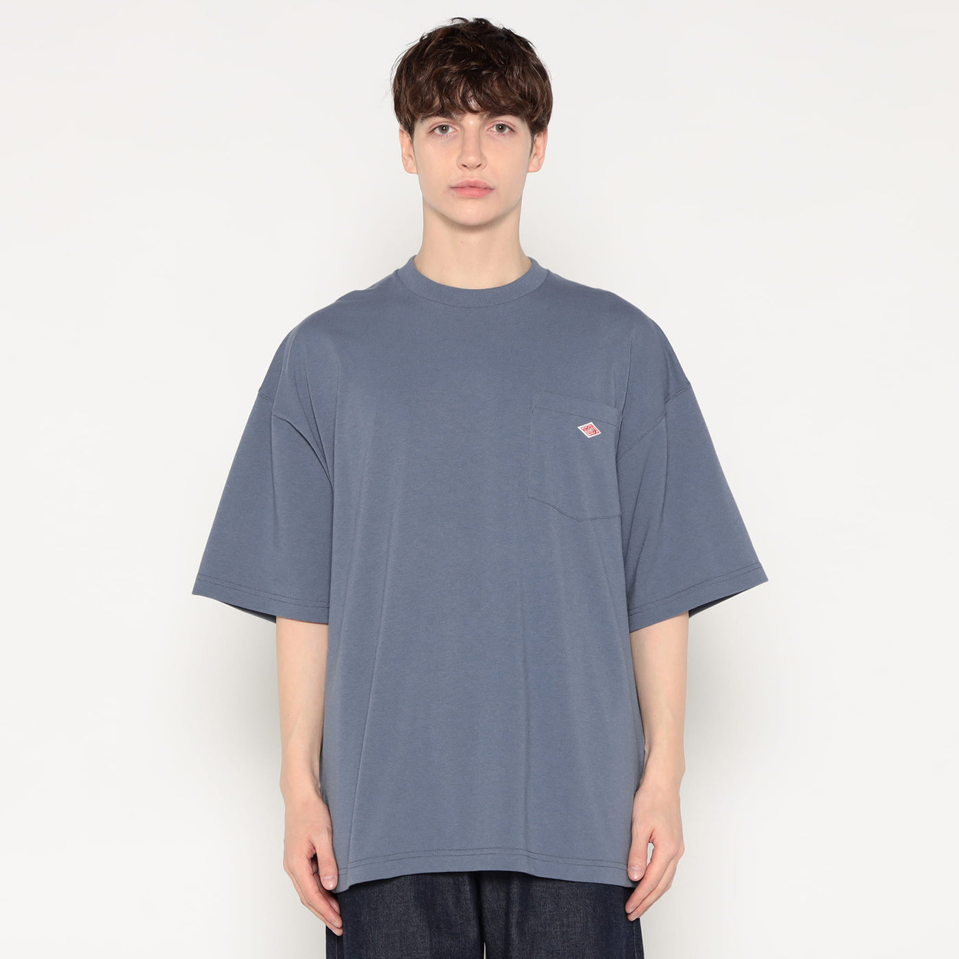MEN'S  BIG SILHOUETTE POCKET T-SHIRT PLAIN