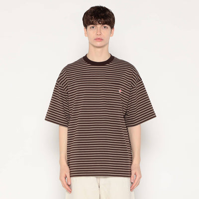 MEN'S  BIG SILHOUETTE POCKET T-SHIRT STRIPE
