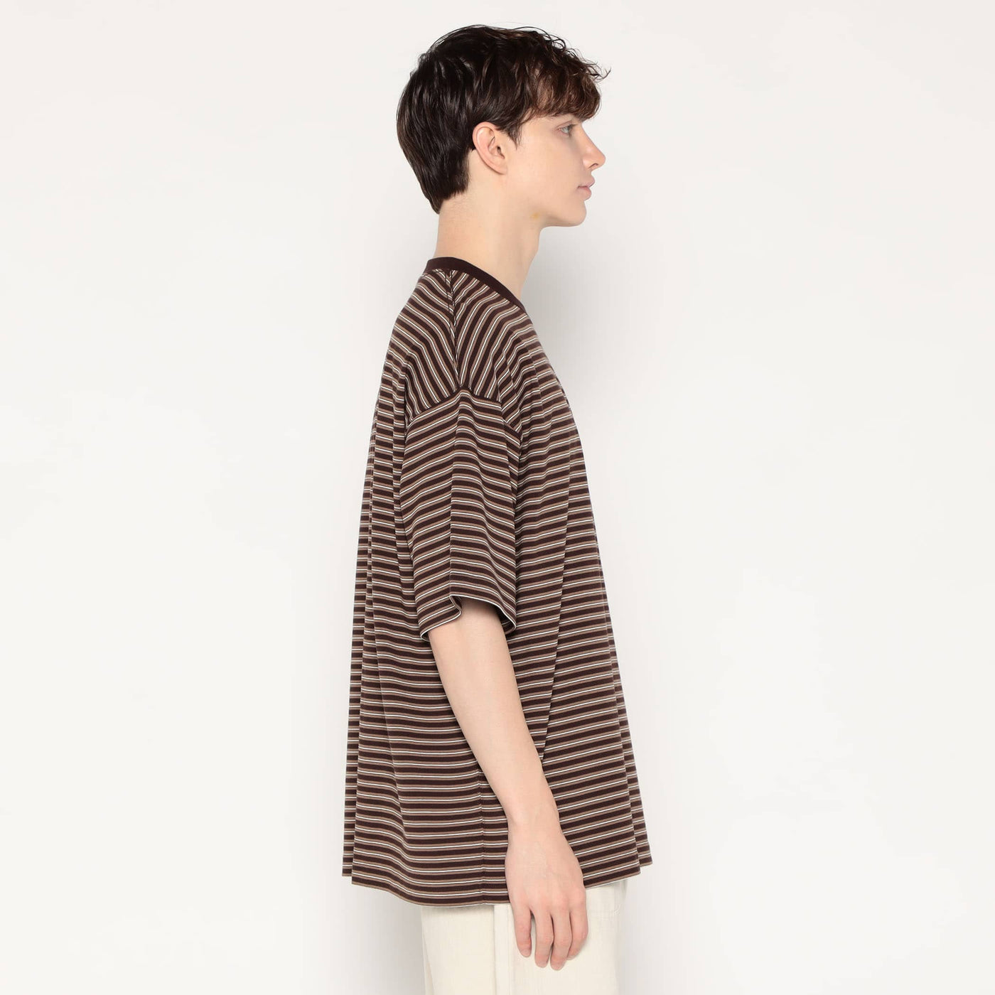 MEN'S  BIG SILHOUETTE POCKET T-SHIRT STRIPE