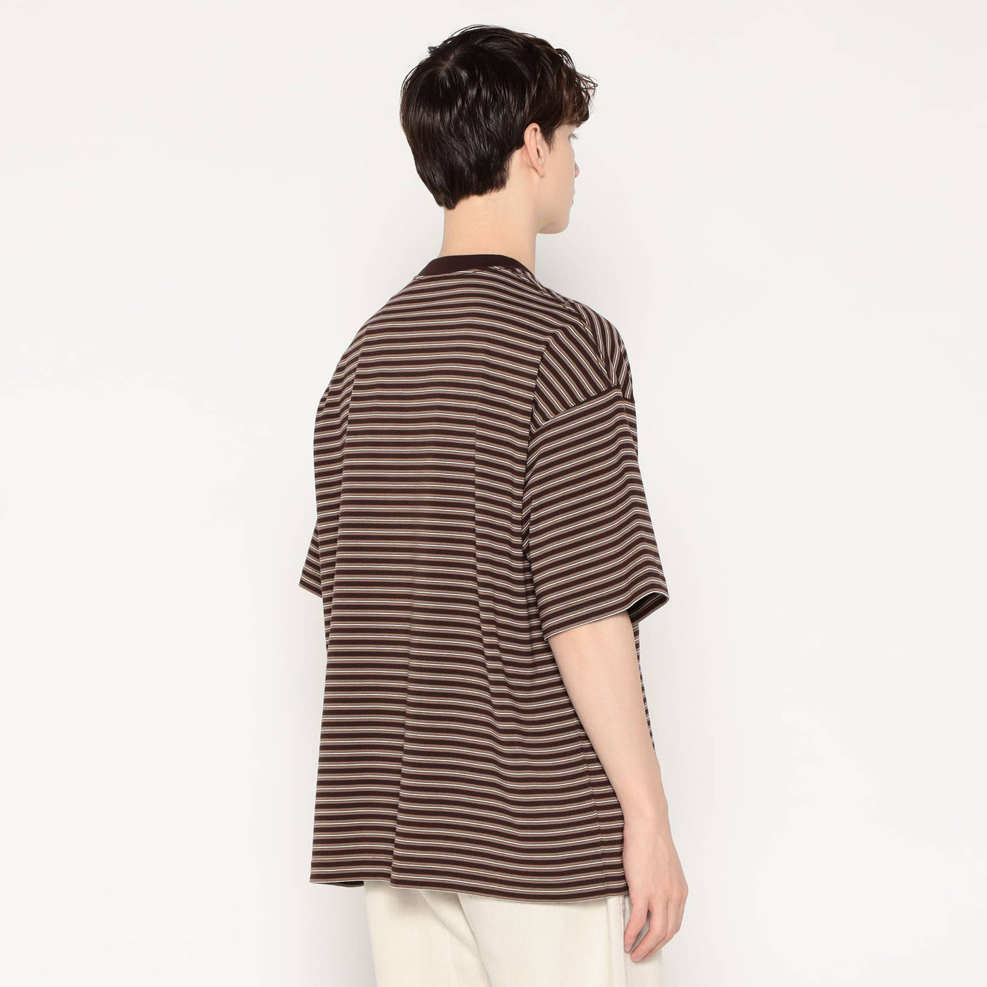 MEN'S  BIG SILHOUETTE POCKET T-SHIRT STRIPE