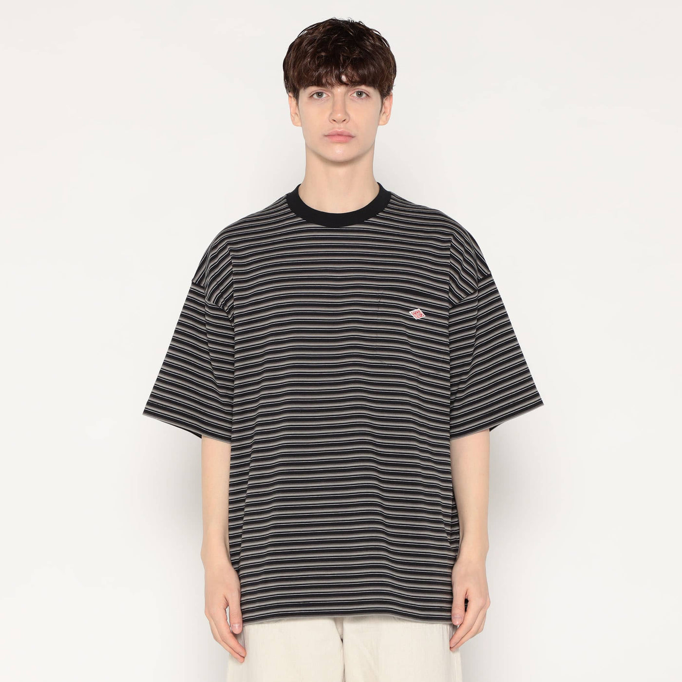MEN'S  BIG SILHOUETTE POCKET T-SHIRT STRIPE