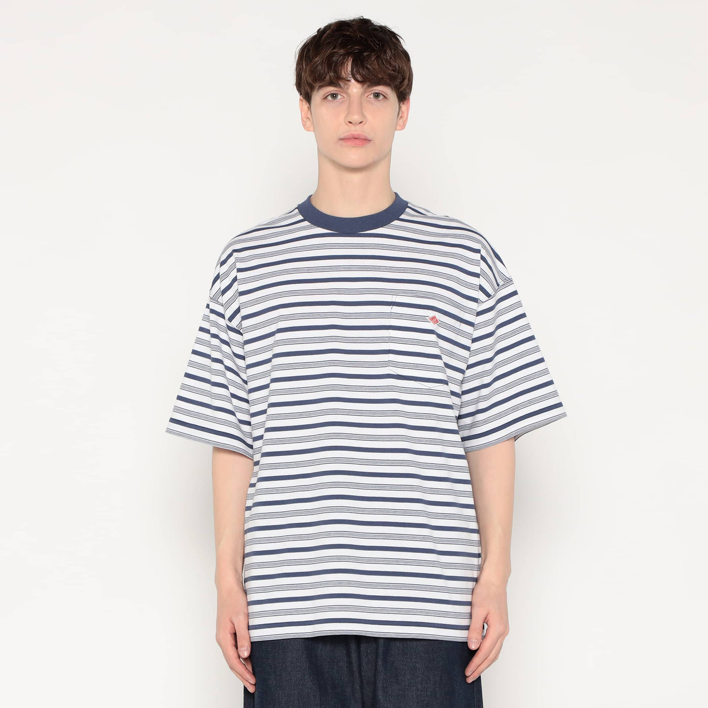 MEN'S  BIG SILHOUETTE POCKET T-SHIRT STRIPE