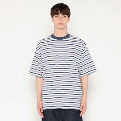 MEN'S  BIG SILHOUETTE POCKET T-SHIRT STRIPE