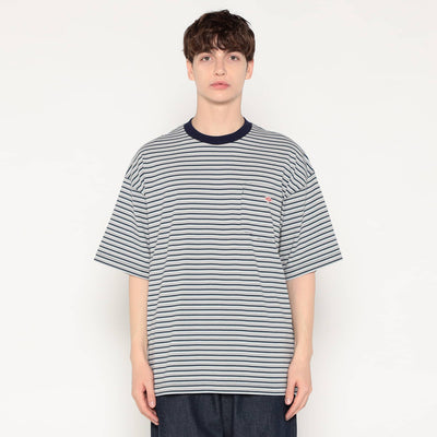 MEN'S  BIG SILHOUETTE POCKET T-SHIRT STRIPE