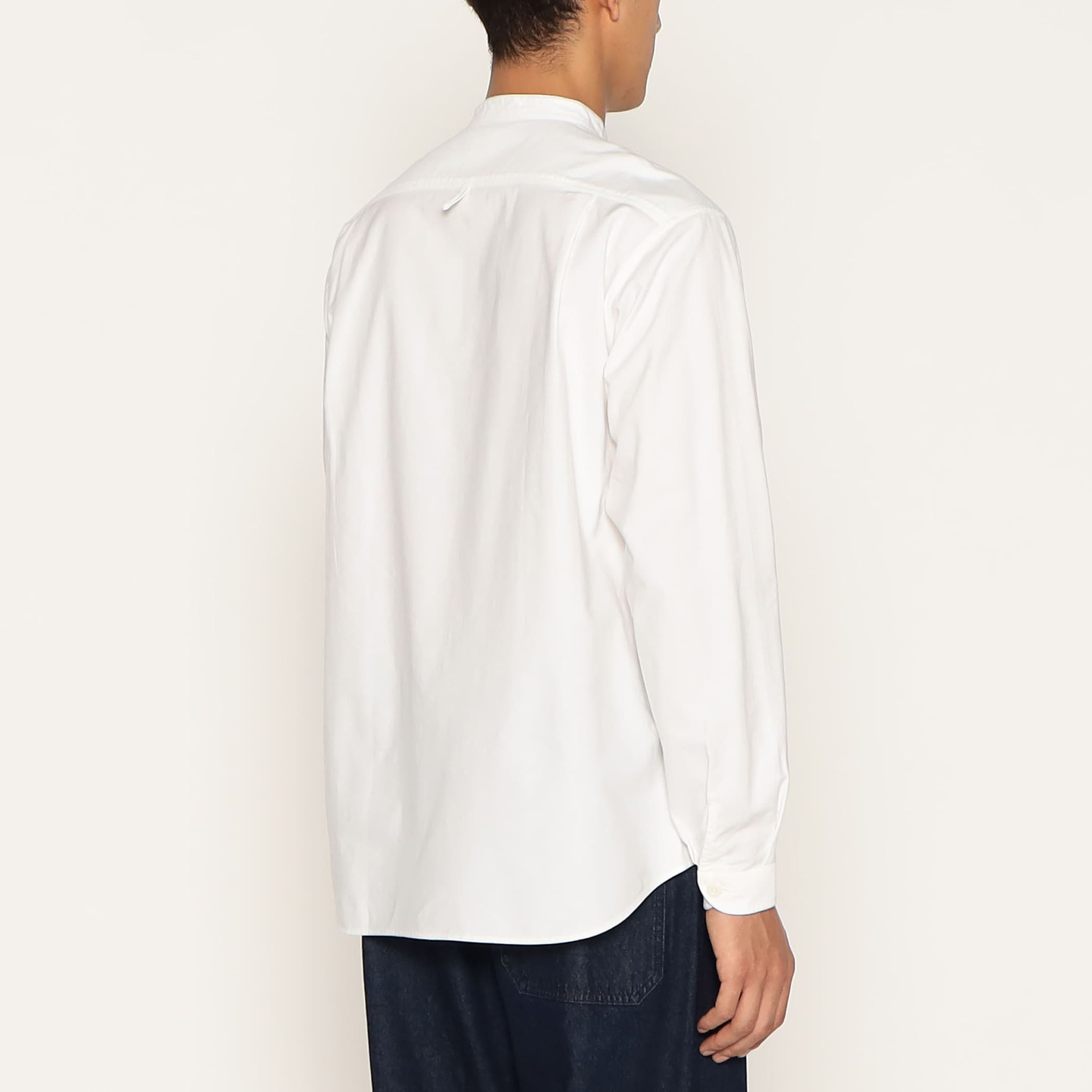 DANTON MEN'S OXFORD BAND COLLAR SHIRT PLAIN