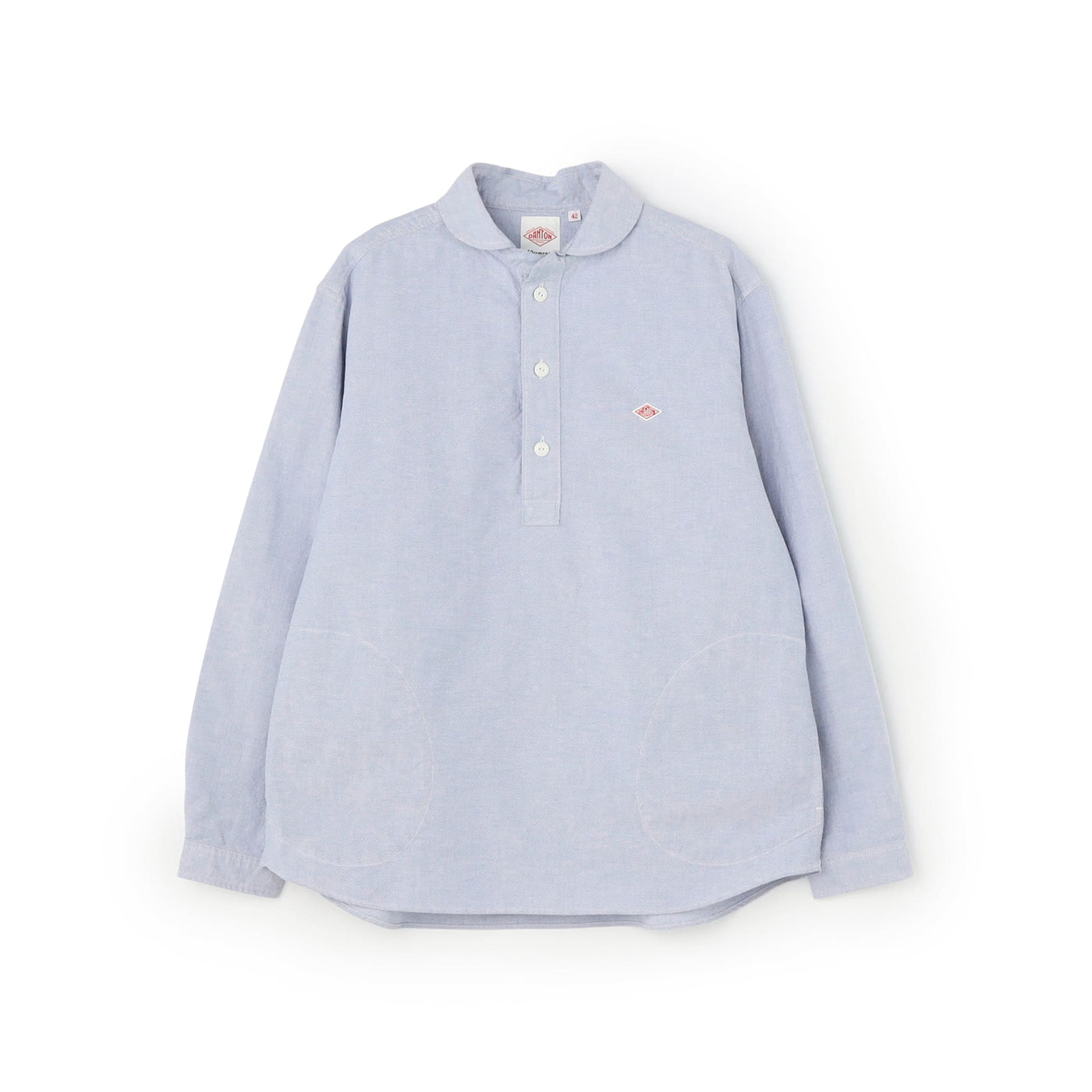 MEN'S OXFORD ROUND COLLAR PULLOVER SHIRT PLAIN