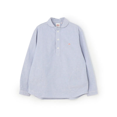 MEN'S OXFORD ROUND COLLAR PULLOVER SHIRT PLAIN