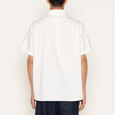 MEN'S OXFORD ROUND COLLAR SHORT SLEEVE PULLOVER SHIRT PLAIN
