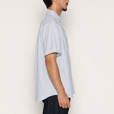 MEN'S OXFORD ROUND COLLAR SHORT SLEEVE PULLOVER SHIRT PATTERN