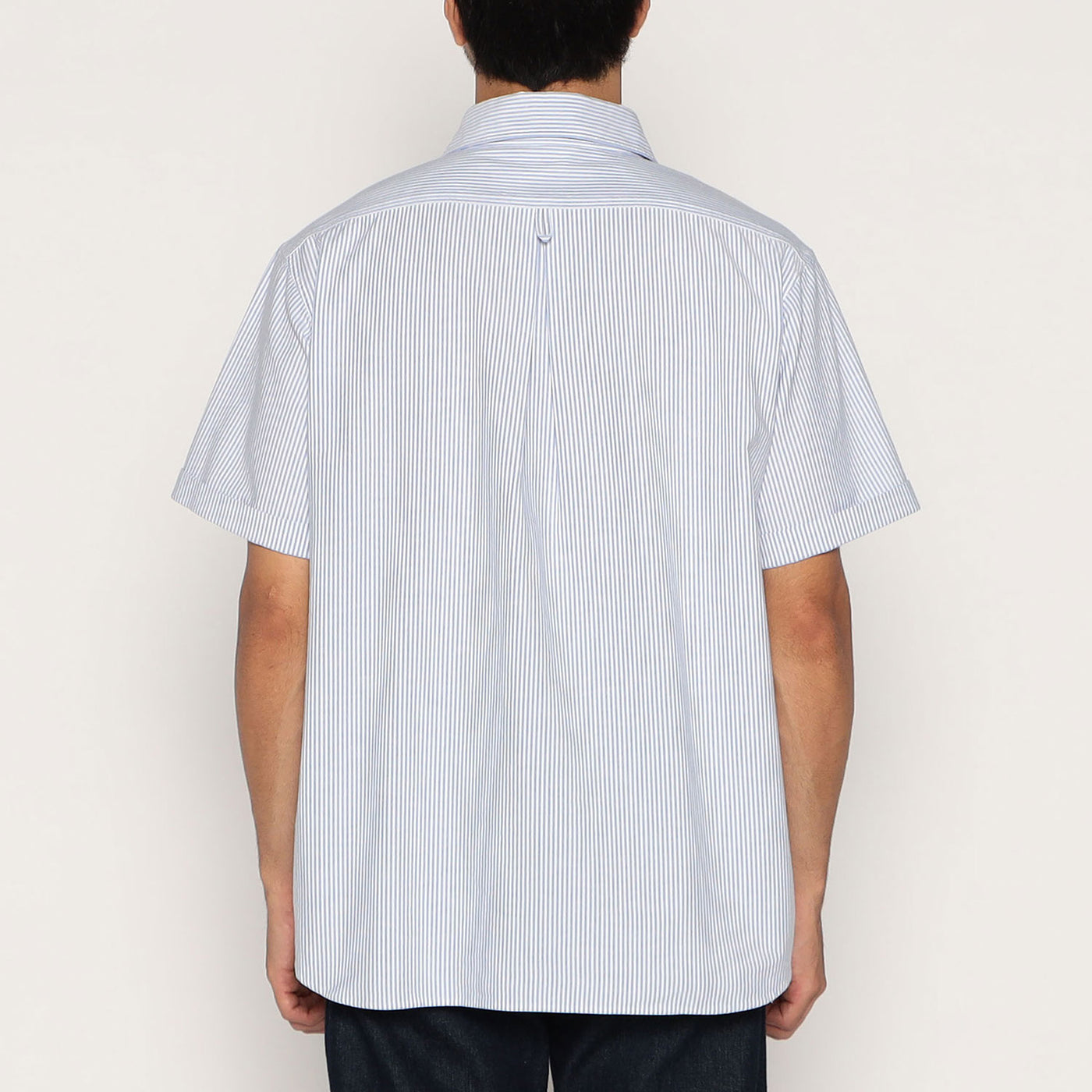 MEN'S OXFORD ROUND COLLAR SHORT SLEEVE PULLOVER SHIRT PATTERN