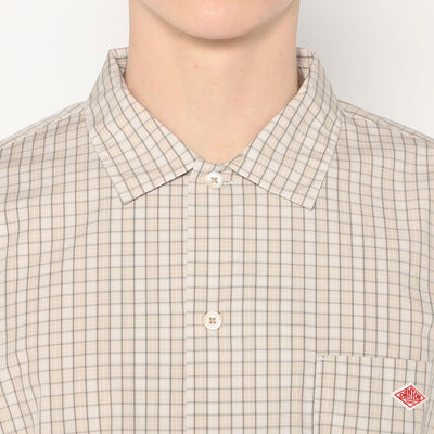 MEN'S COTTON POPLIN WORK SHIRT PLAID
