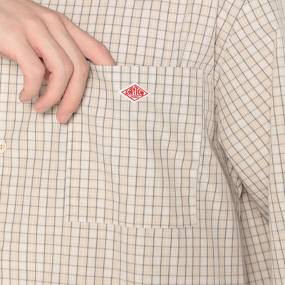 MEN'S COTTON POPLIN WORK SHIRT PLAID