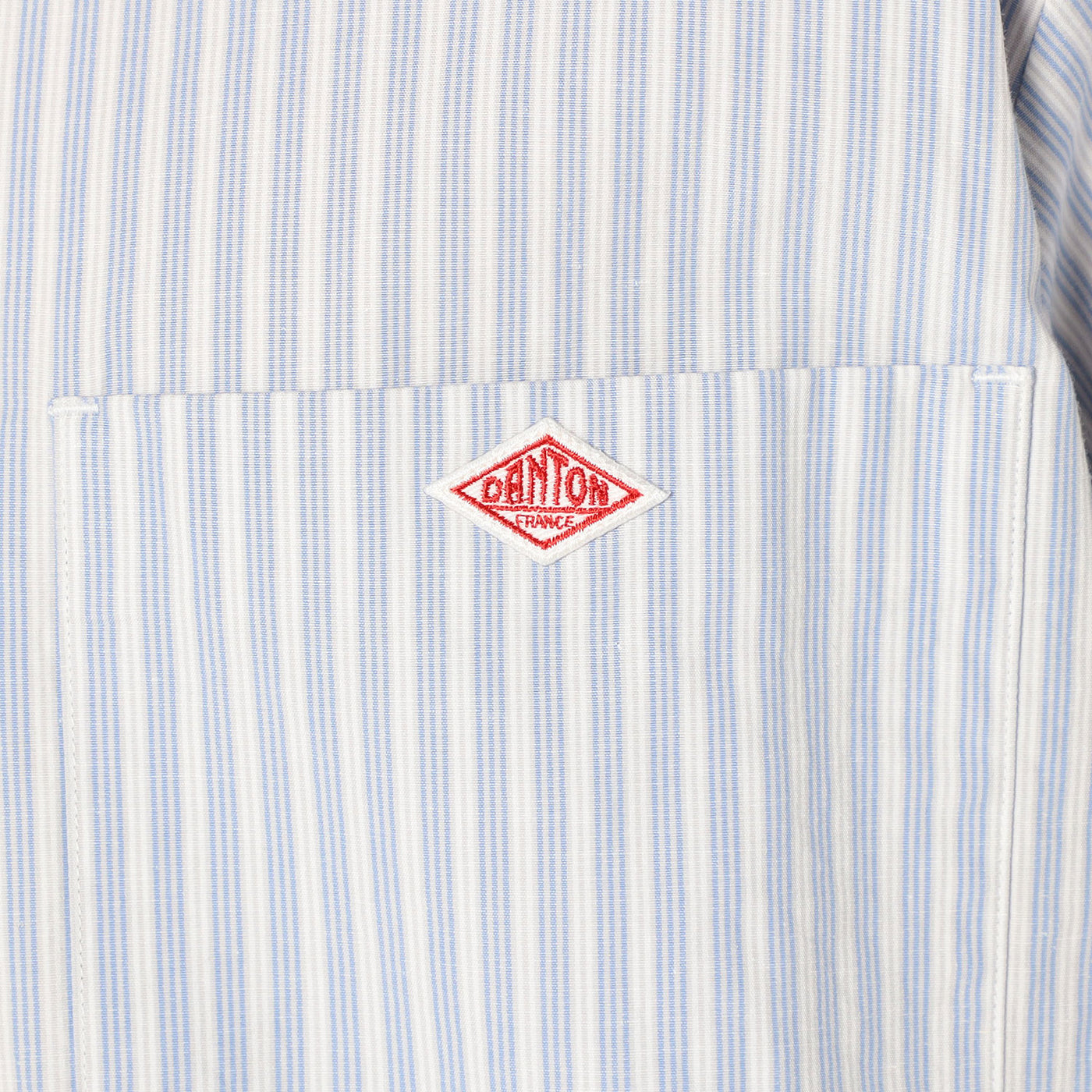 MEN'S COTTON LINEN SHORT SLEEVE BAND COLLAR SHIRT STRIPE