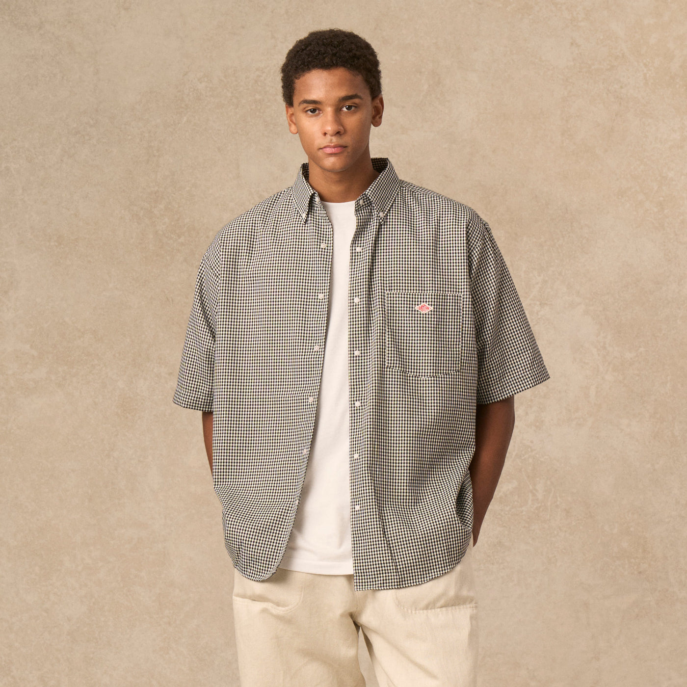 MEN'S OXFORD SHORT SLEEVE B.D SHIRT