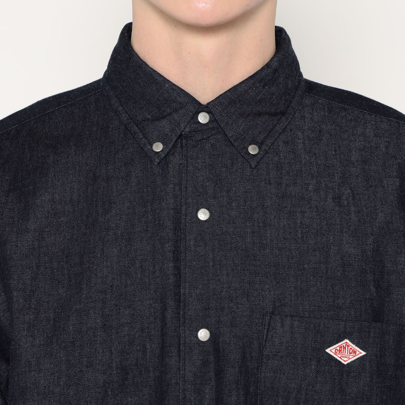 MEN'S DENIM DUNGAREE SHORT SLEEVE B.D SHIRT
