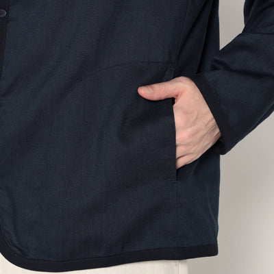 MEN'S LINEN POLYESTER CLOTH SHIRT CARDIGAN