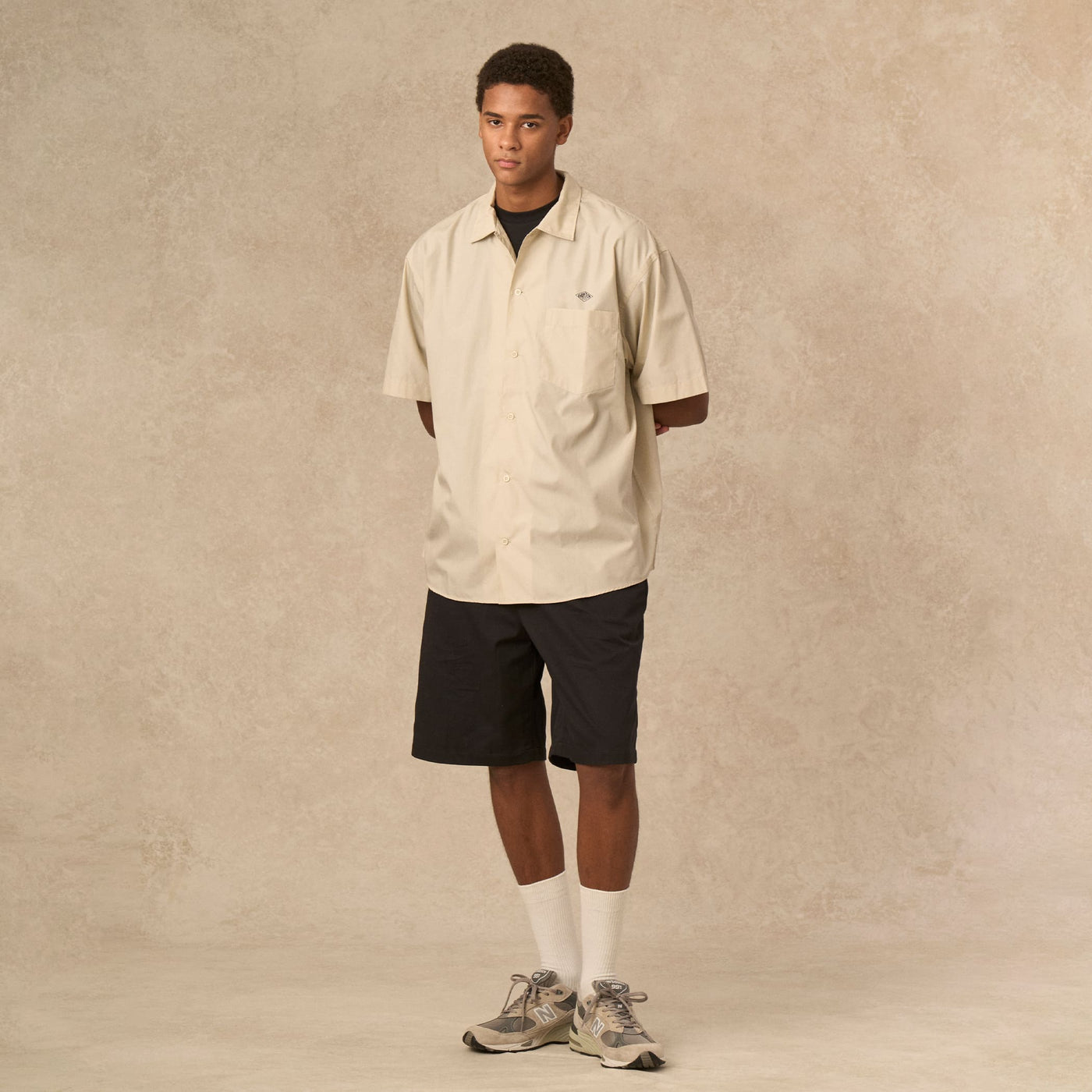 MEN'S BACK LOGO SHORT SLEEVE WORK SHIRT