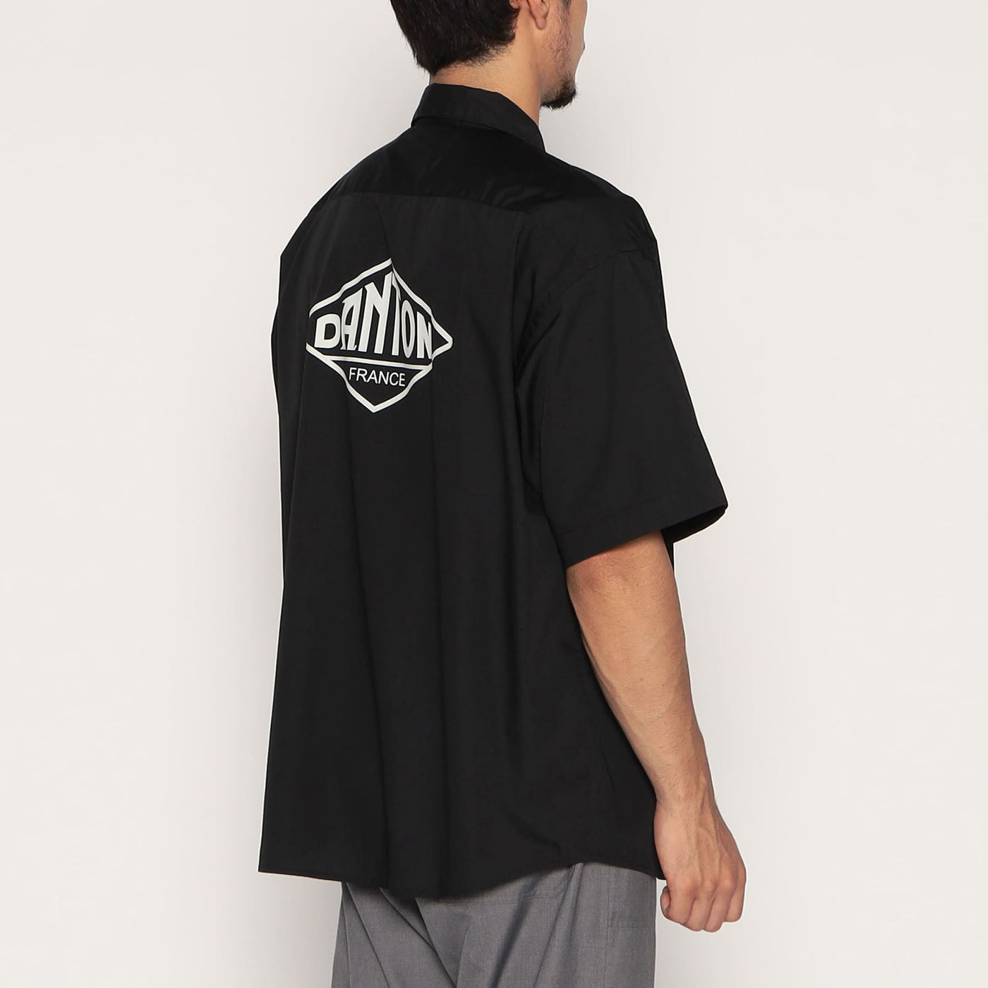 MEN'S BACK LOGO SHORT SLEEVE WORK SHIRT