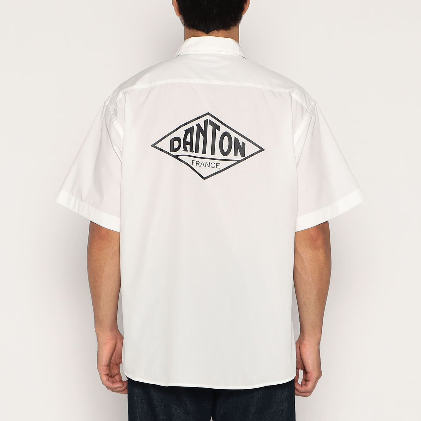 MEN'S BACK LOGO SHORT SLEEVE WORK SHIRT