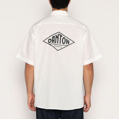 MEN'S BACK LOGO SHORT SLEEVE WORK SHIRT