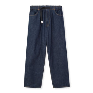 DANTON MEN'S COLOR DENIM BELTED EASY PANTS