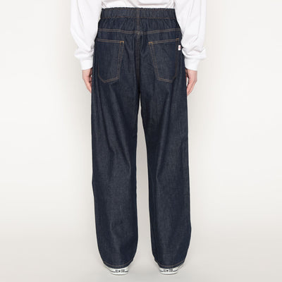 MEN'S COLOR DENIM BELTED EASY PANTS