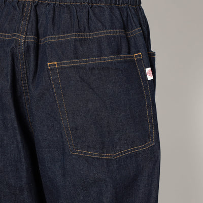 MEN'S COLOR DENIM BELTED EASY PANTS