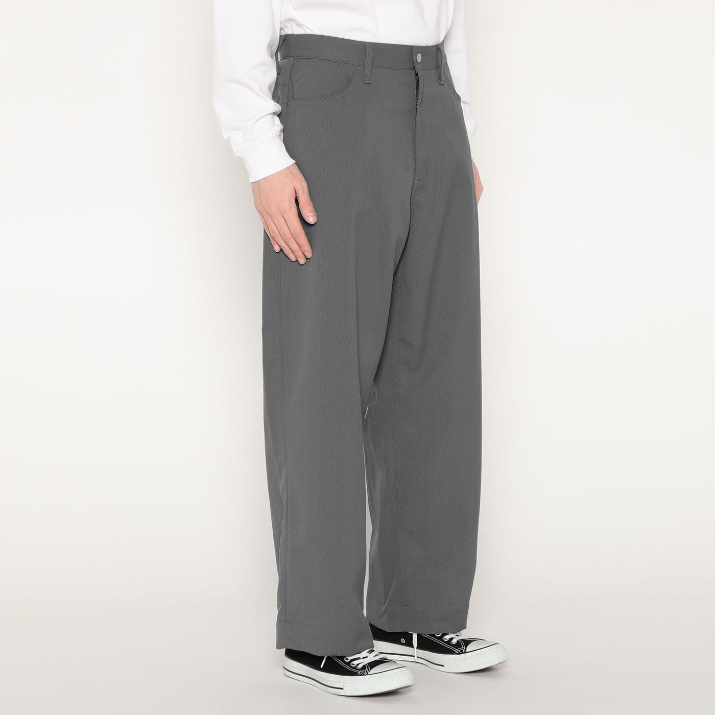 MEN'S STRETCH TWILL WIDE PANTS