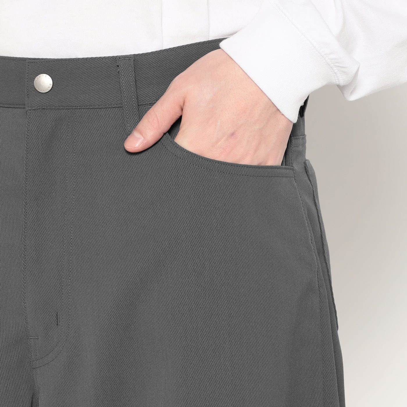 MEN'S STRETCH TWILL WIDE PANTS