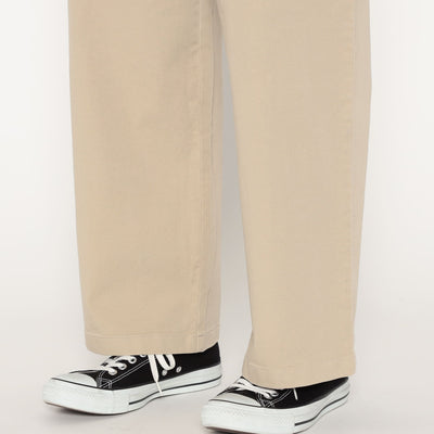 MEN'S STRETCH TWILL 2TUCK WIDE PANTS