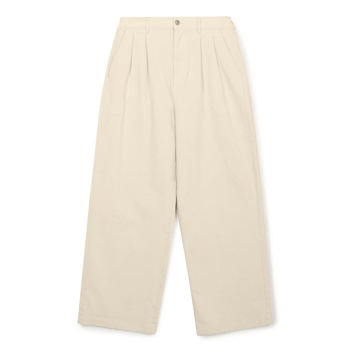 MEN'S STRETCH TWILL 2TUCK WIDE PANTS