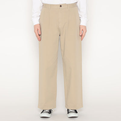 MEN'S STRETCH TWILL 2TUCK WIDE PANTS