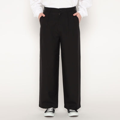 MEN'S MELANGE TWILL 2TUCK WIDE PANTS