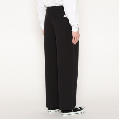 MEN'S MELANGE TWILL 2TUCK WIDE PANTS