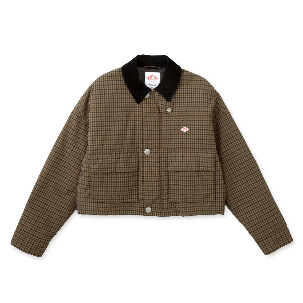 【新品タグ付き】I_am corduroy collar check coat Corduroy-collar Twill Jacket | H&M Qatar