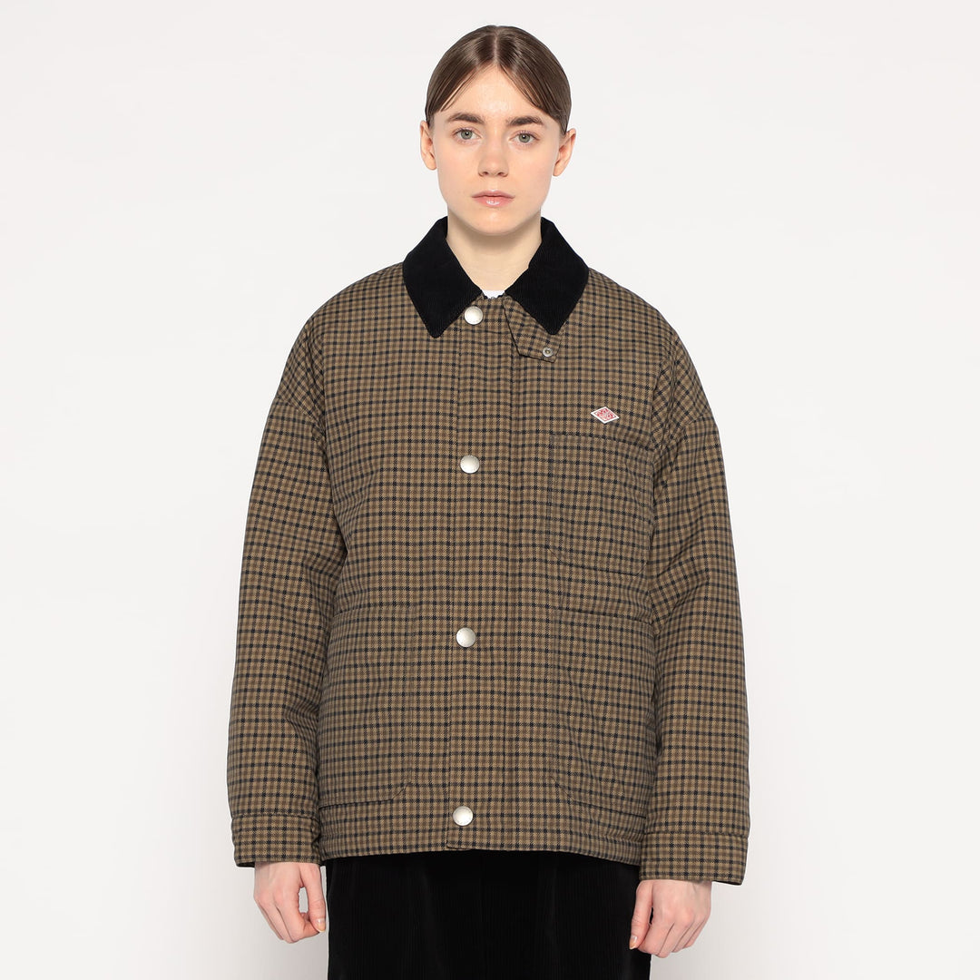 WOMEN'S NYLON TUSSAH WORK JACKET PLAID