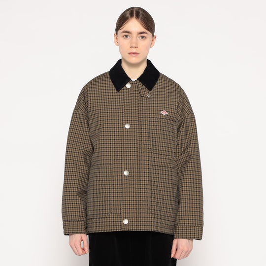 WOMEN'S NYLON TUSSAH WORK JACKET PLAID