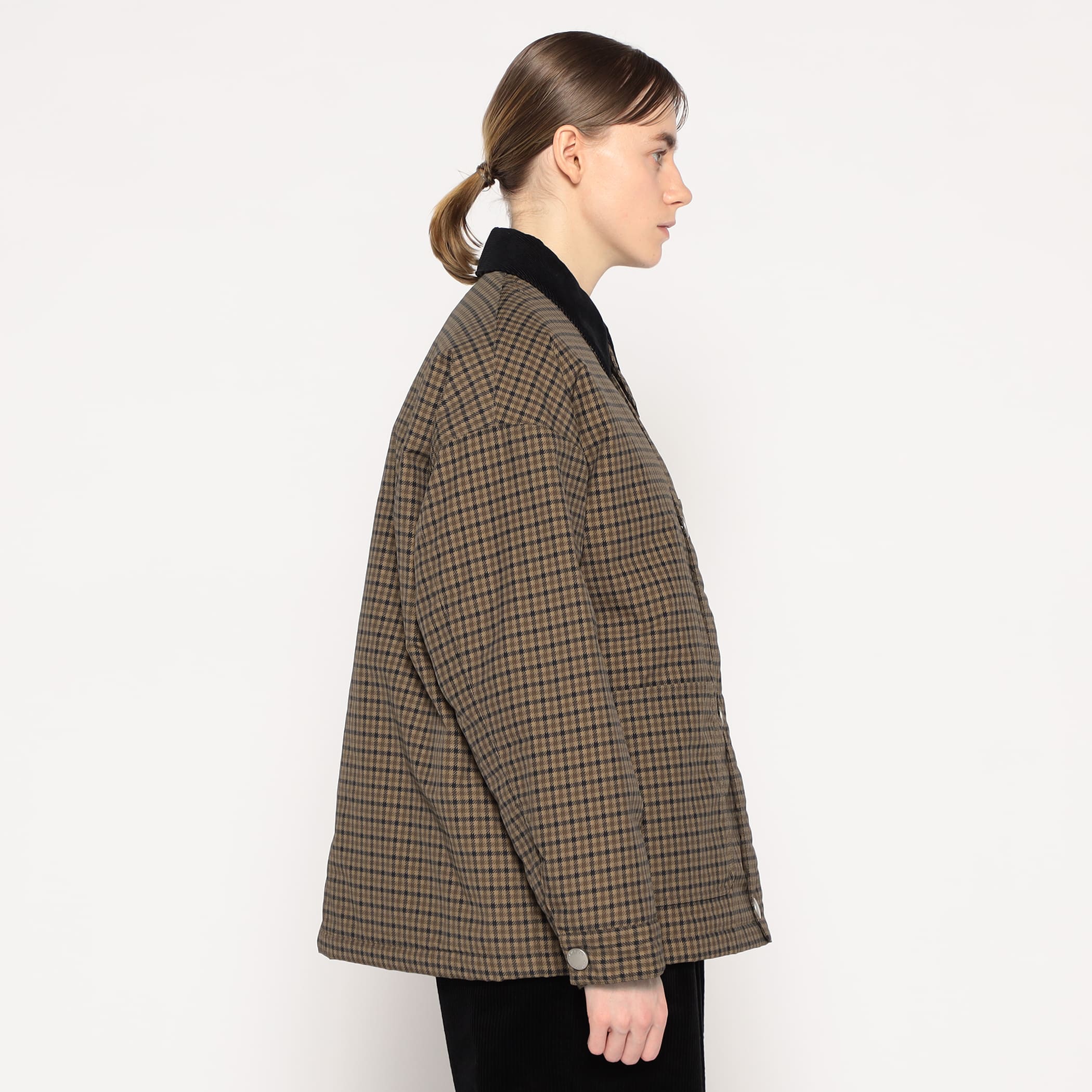 DANTON ダントン ナイロンタフタチェックジャケット DANTON WOMEN'S NYLON TUSSAH WORK JACKET PLAID