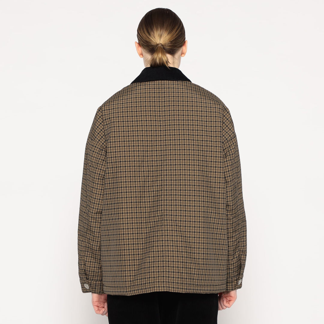 WOMEN'S NYLON TUSSAH WORK JACKET PLAID