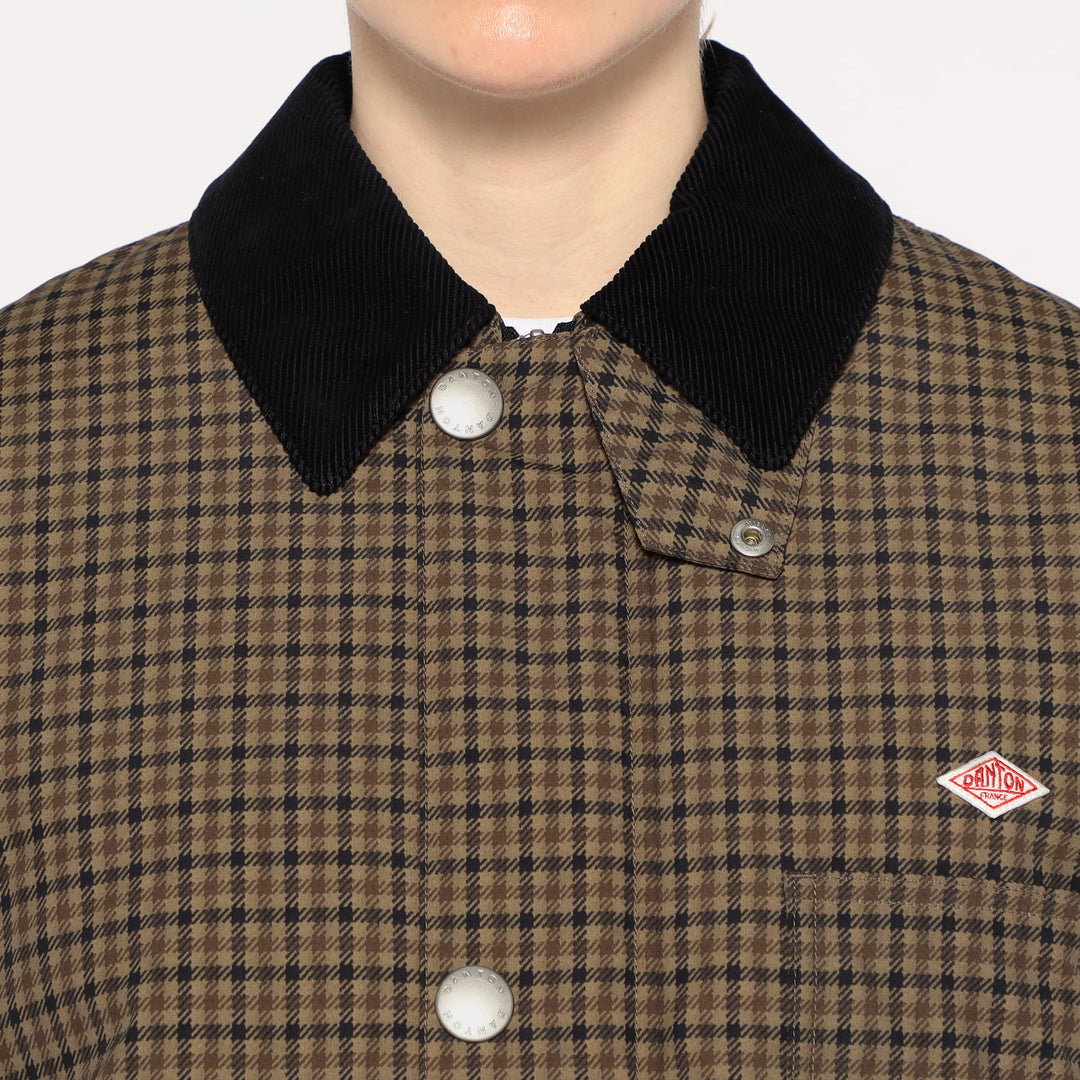WOMEN'S NYLON TUSSAH WORK JACKET PLAID