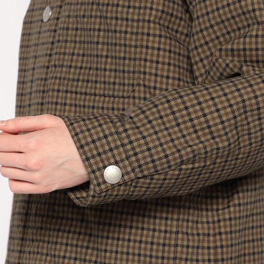 WOMEN'S NYLON TUSSAH WORK JACKET PLAID