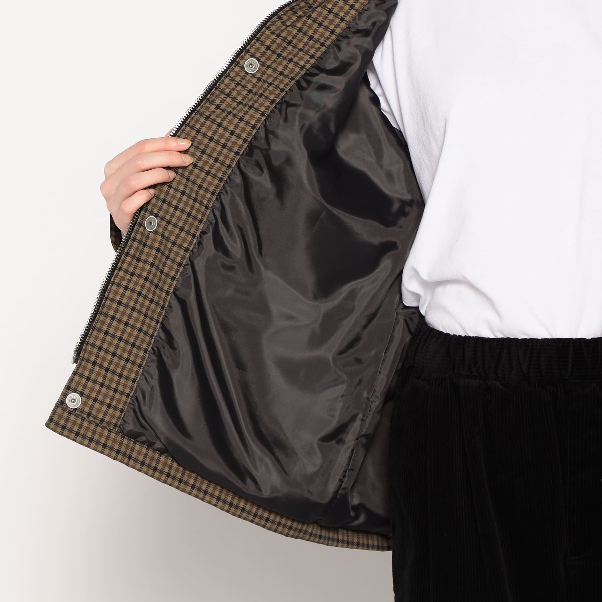 DANTON WOMEN'S NYLON TUSSAH WORK JACKET PLAID