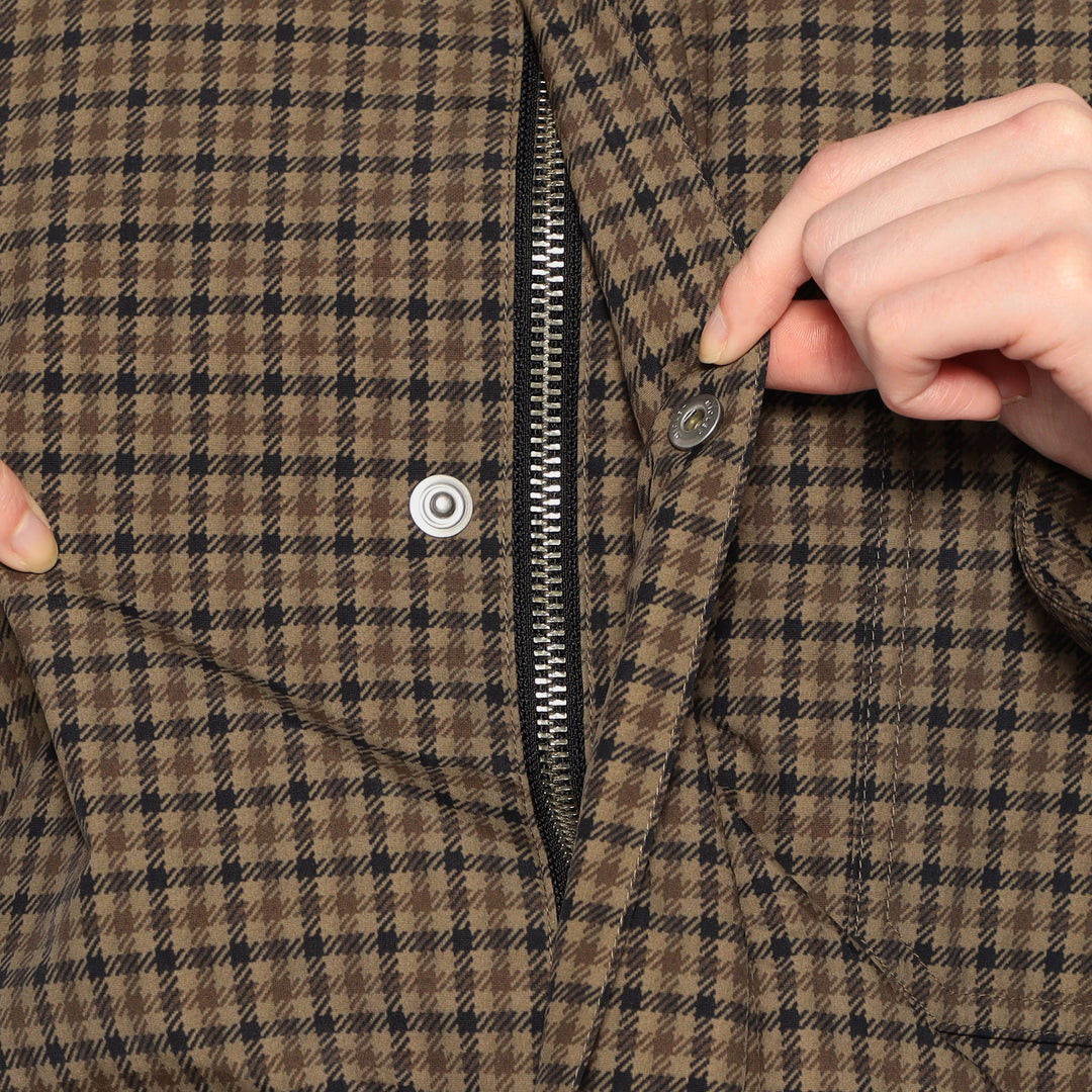 WOMEN'S NYLON TUSSAH WORK JACKET PLAID